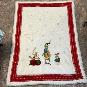 Grinch crib comforter